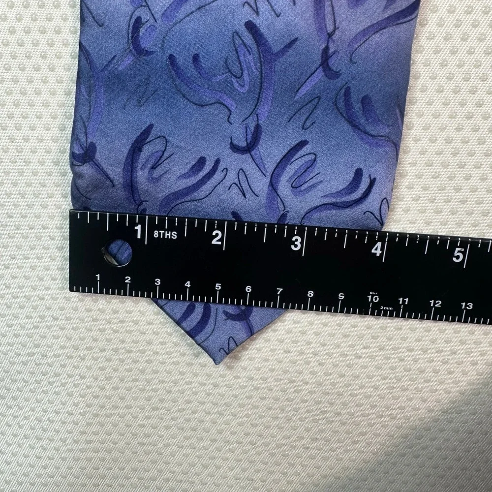 J. Garcia Humming Bird Study Collection‎ Nineteen Silk Tie Blue Purple Abstract